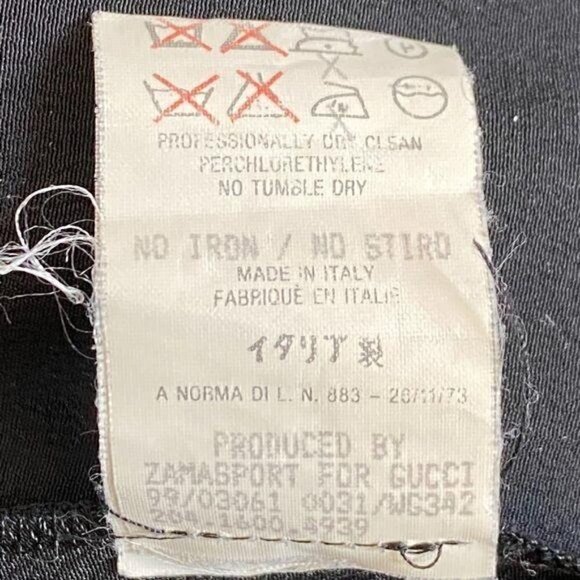 Vintage Gucci Ruffle Trim Washed Silk Dress - Picture 10 of 12